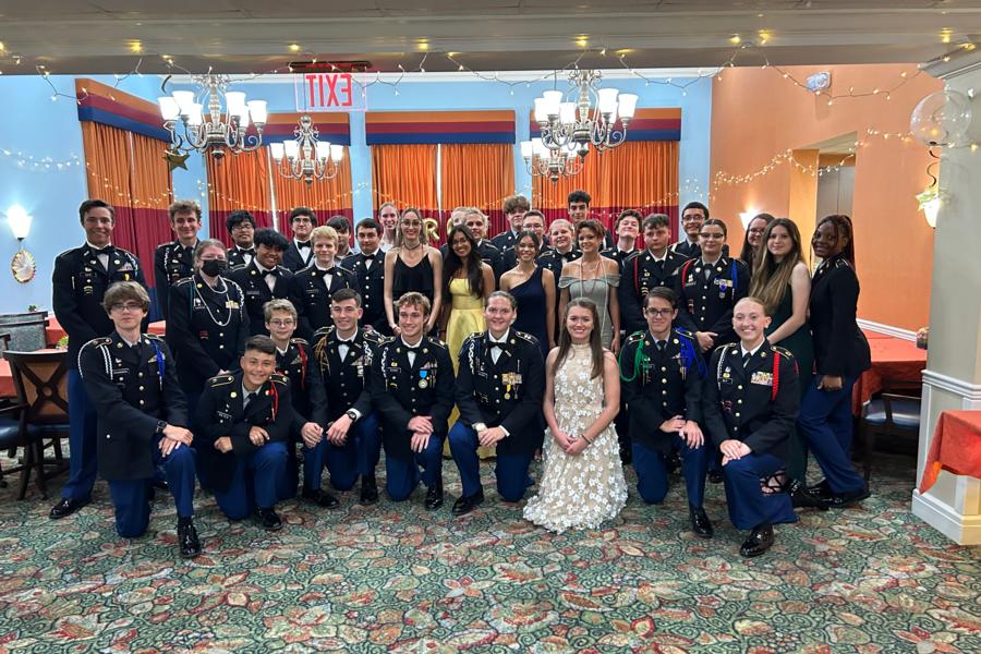 JROTC at Senior Prom at an Assisted Living Facility